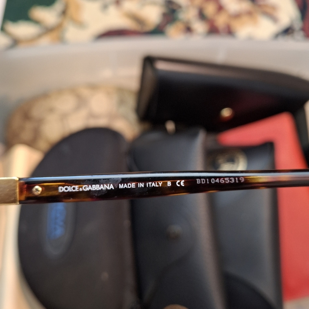 Dolce & Gabbana Glossy Black Cat-Eye Glasses - Picture 6 of 7